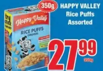 Boxer Happy Valley Rice Puffs Assorted 350g offer