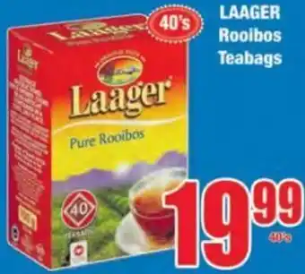 Boxer Laager Rooibos Teabags 40's offer