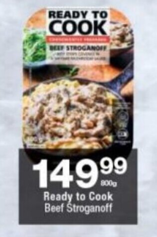 Ready to Cook Beef Stroganoff 800g