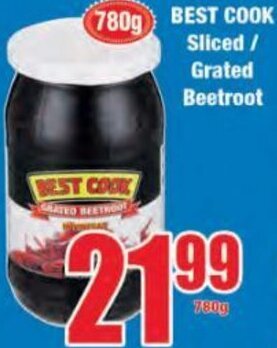 Boxer Best Cook Sliced/Grated Beetroot 780g offer