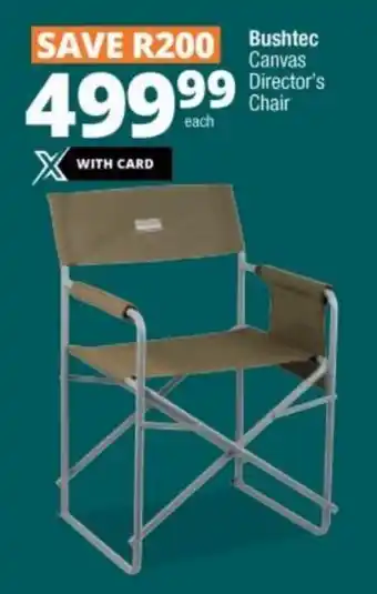 Checkers Bushtec Canvas Director's Chair offer