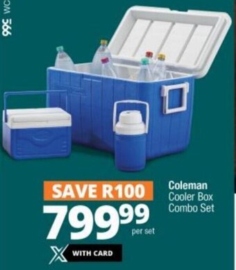 Checkers Coleman Cooler Box Combo Set offer