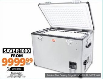 Checkers Snomaster Stainless Steel Camping Fridge 56L offer