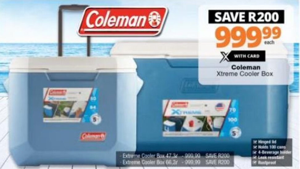 Coleman Xtreme Cooler Box offer at Checkers