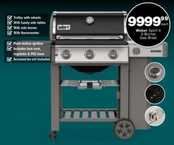 Checkers Weber Spirit II 3-Burner Gas Braai offer