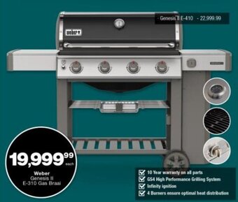 Checkers Weber Genesis II E-310 Gas Braai offer