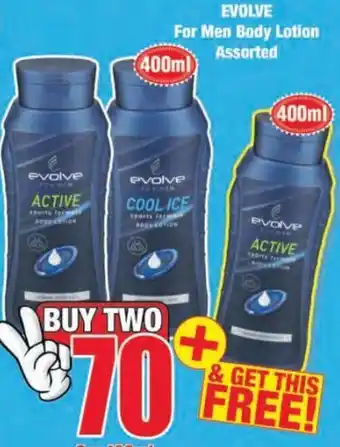 Boxer Evolve For Men Body Lotion Assorted 2x400ml offer