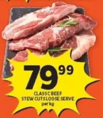 Shoprite Class C Beef Stew Cutsloose Serve per kg offer