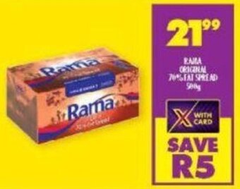 Shoprite Rama Original 70% Fat Spread 500g offer