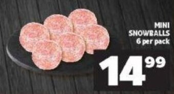 Shoprite Mini Snowballs 6 per pack offer