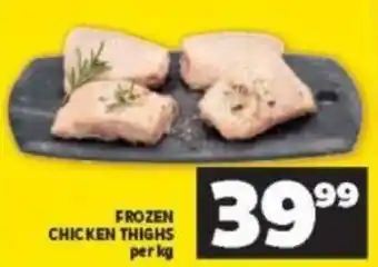 Shoprite Frozen Chicken Thighs per kg offer