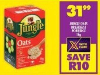 Shoprite Jungle Oats Breakfast Porridge 1kg offer