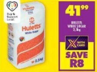 Shoprite Huletts White Sugar 2,5kg offer