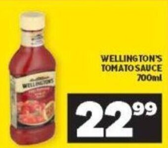 Shoprite Wellington's Tomato Sauce 700ml offer