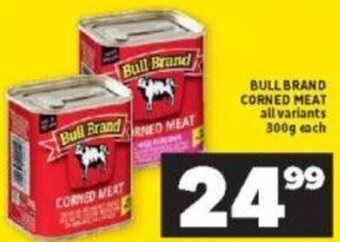 Shoprite Bull Brand Corned Meat all variants 300g offer