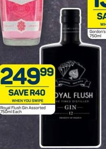 Pick n Pay Royal Flush Gin Assorted 750ml offer