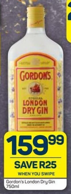 Pick n Pay Gordon's London Dry Gin 750ml offer