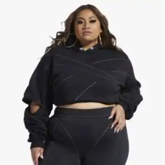 Sportscene Reebok x cardi b women's black hoody (plus size) offer