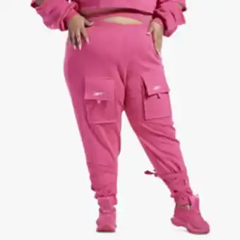 Sportscene Reebok x cardi b women's pink pants (plus size) offer