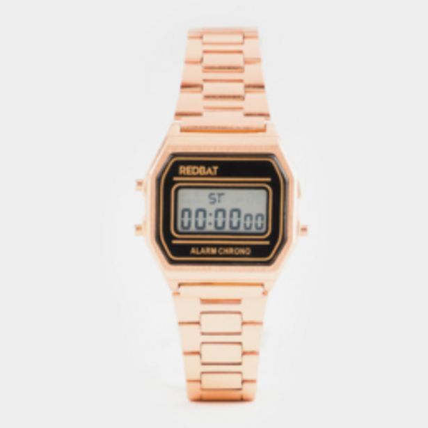 Redbat retro rose gold watch offer at Sportscene