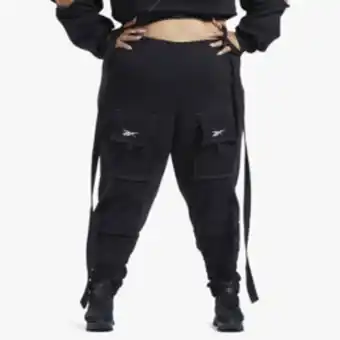 Sportscene Reebok x cardi b women's black pants (plus size) offer