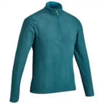 Decathlon Men's mountain walking fleece mh500 - turquoise offer