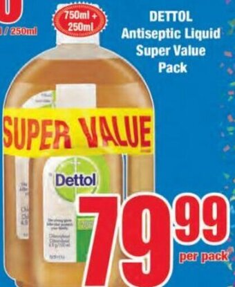 Boxer Dettol Antiseptic Liquid Super Value Pack offer