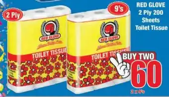 Boxer Red Glove 2 Ply 200 Sheets Toilet Tissue 2x9's offer