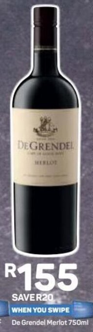Pick n Pay De Grendel Merlot 750ml offer