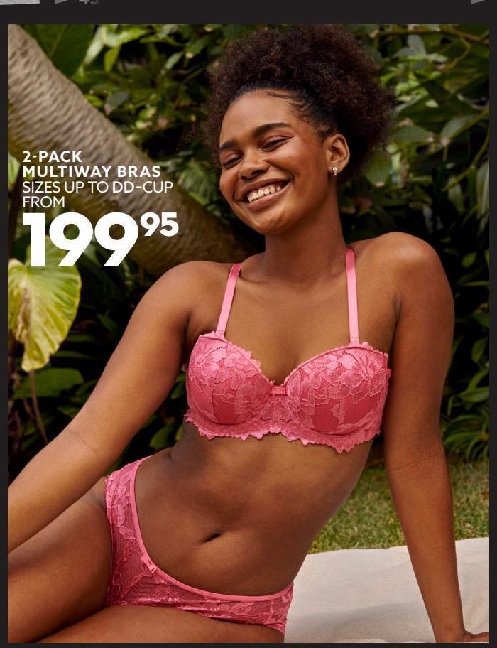 2pack multiway bras offer at Ackermans