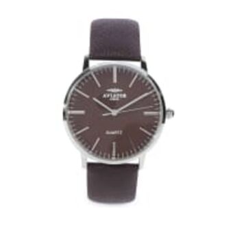 Cash Crusaders Aviator genuine leather analogue watch offer