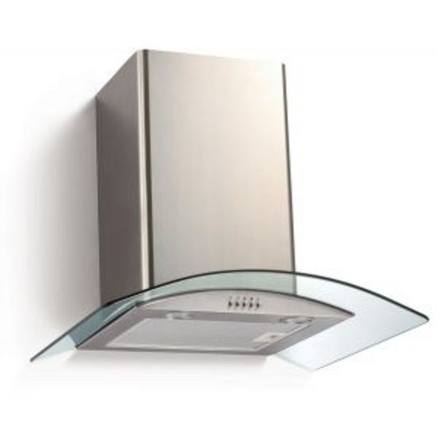 Falco 60cm curved glass chimney extractor fal6038sg offer at Hirsch's