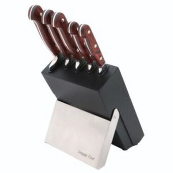 Hirsch's Snappy chef 5pc kitchen knife set + block - scks005 offer