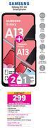 Game 2 x samsung galaxy a13 4g smartphone-on 2gb red top up core more data + on promo 70 offer