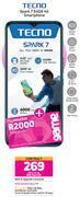 Game Tecno spark 7 64gb 4g smartphone-on red flexi 130 offer