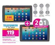Game 2 x telefunken 7" 3g tablet-on my gig 1 offer