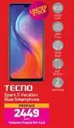 Game Tecno spark 5 vacation blue smartphone-each offer