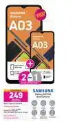 Game 2 x samsung galaxy a03 4g smartphone-on red flexi 130 + on promo 70 offer