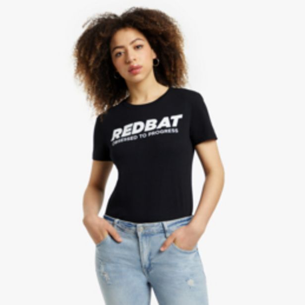 Redbat woman's black tshirt offer at Sportscene