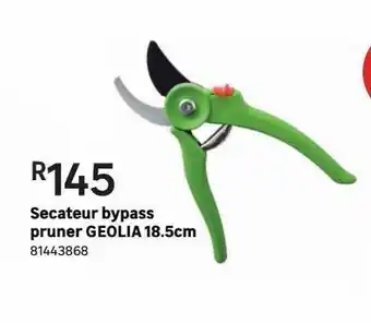 Secateur bypass pruner geolia 18.5cm
