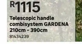 Leroy Merlin Telescopic handle combisystem gardena210cm - 390cm offer