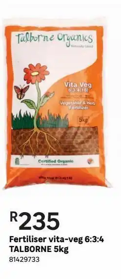 Leroy Merlin Fertilizer vita-veg 6:3:4 talborne 5kg offer