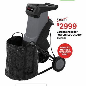 Leroy Merlin Garden shedder powerplus 2400w offer