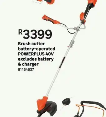 Brushe cutter battery-operated powerplus 40v excludes battery & charger