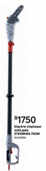 Leroy Merlin Electric chainsaw with pole sterwins 750w offer