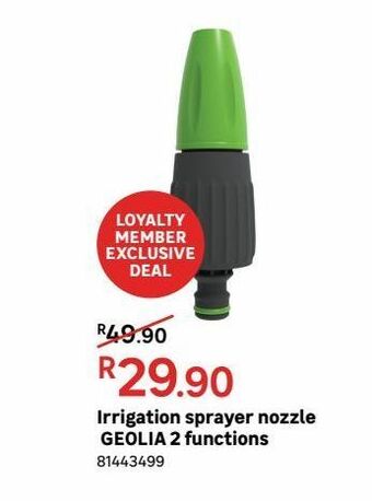 Leroy Merlin Irrigation sprayer nozzle geolia 2 functions offer