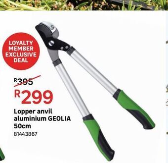 Lopper anvil aluminium geolia 50cm