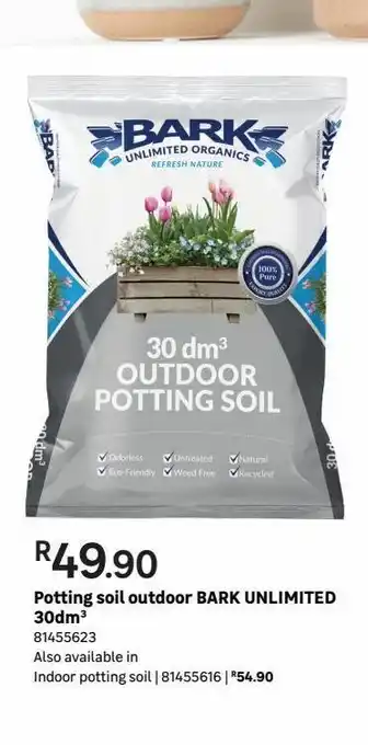 Leroy Merlin Potting soil outdoor bark unlimited 30dm3 offer