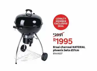 Leroy Merlin Braai charcoal naterial phoenix beta d57cm offer