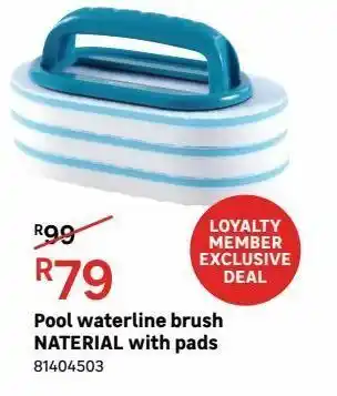 Leroy Merlin Pool waterline brush naterial with pads offer